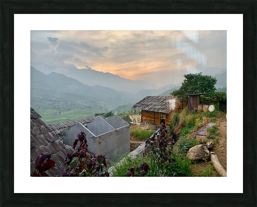 Far Away Sunset Picture Frame print