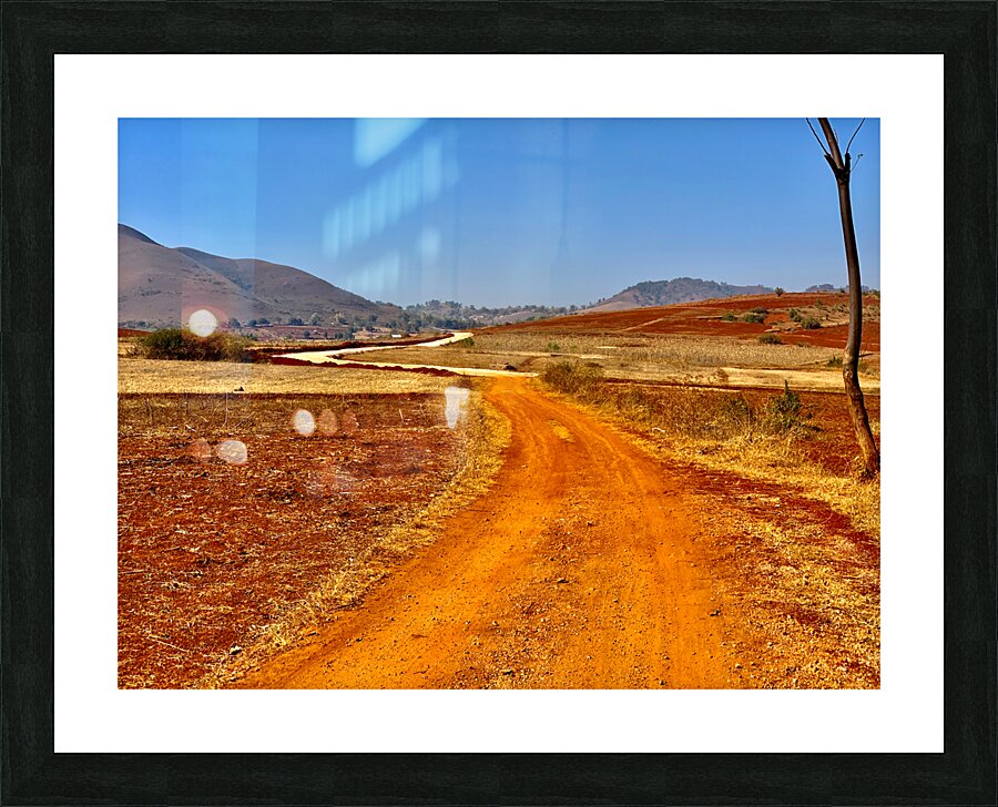 Red Earth Road Picture Frame print
