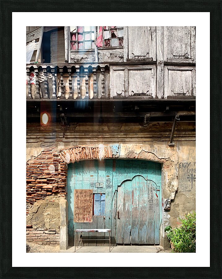 The Blue Doors Picture Frame print