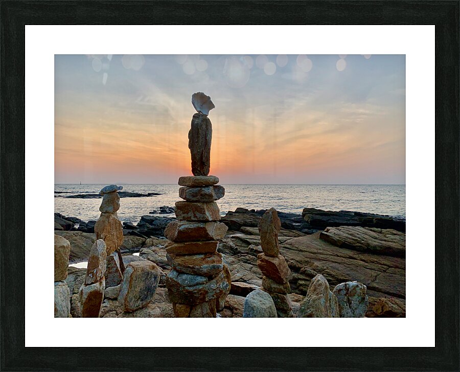 Rock Balancing 2 Picture Frame print