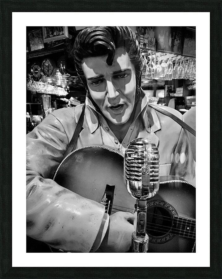 BW Elvis Picture Frame print