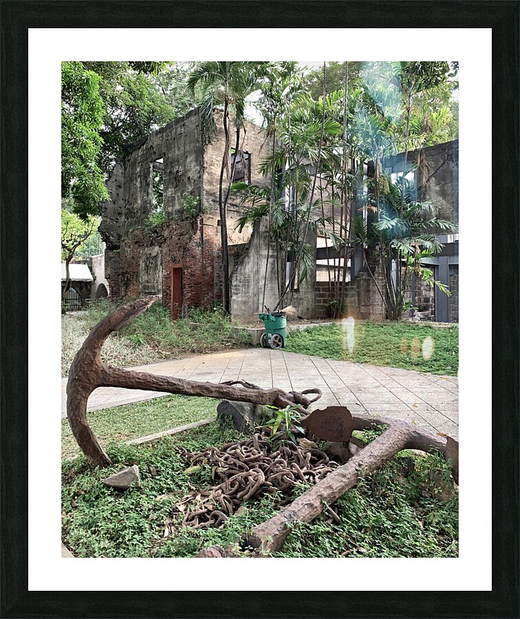 Anchored Buildings Picture Frame print