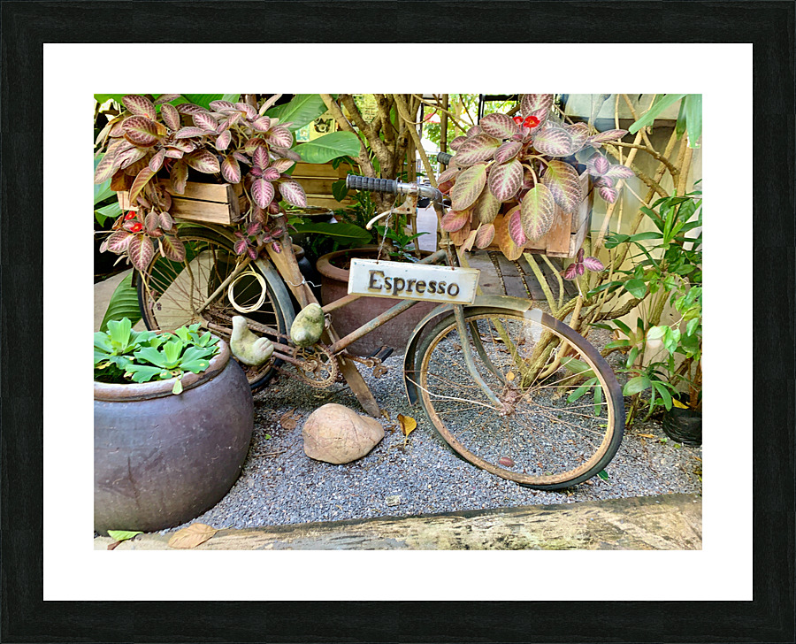 Espresso Bike Picture Frame print