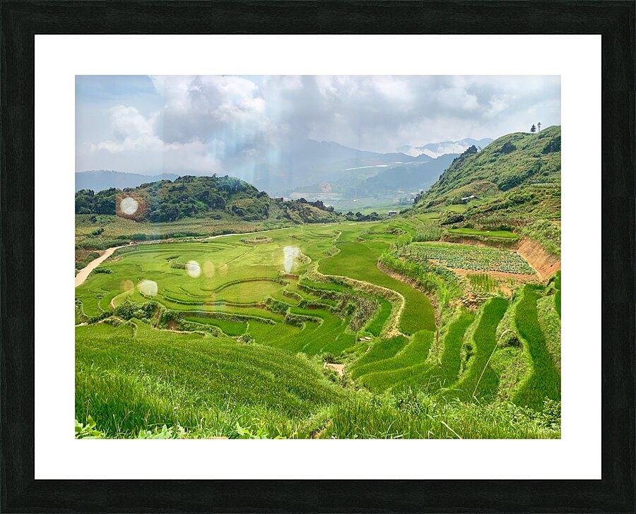 Rice Plateau Picture Frame print
