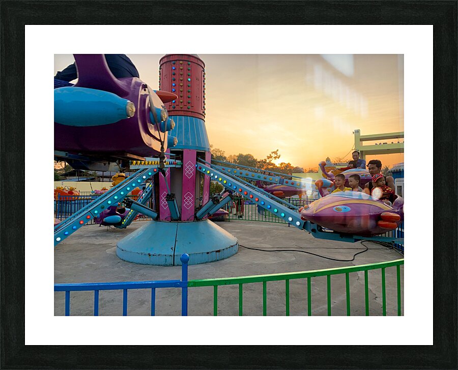 Riding Before the Sunset Picture Frame print