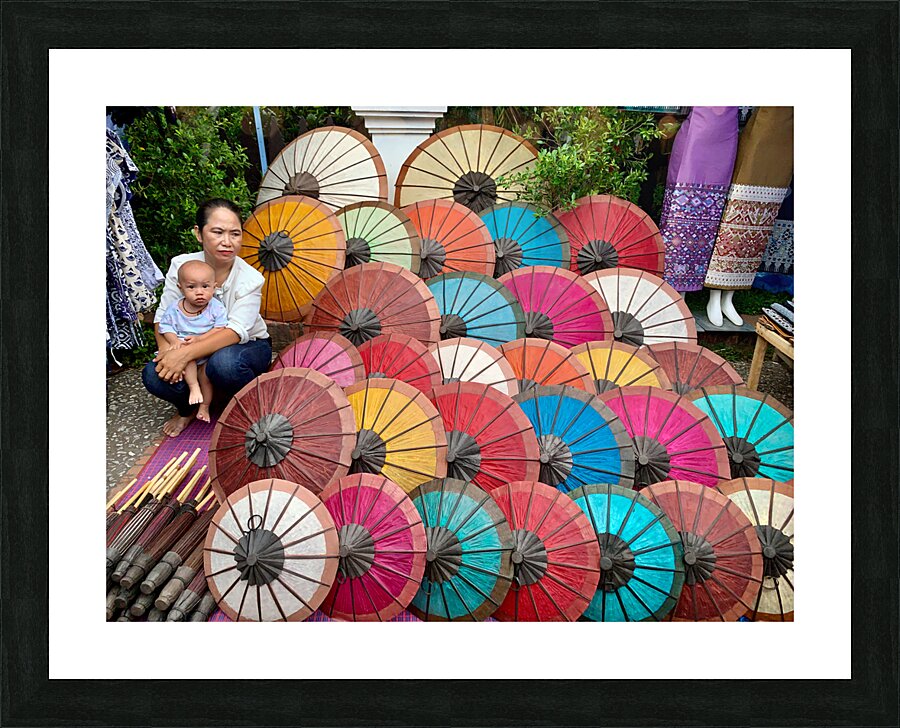 Selling Umbrellas Picture Frame print