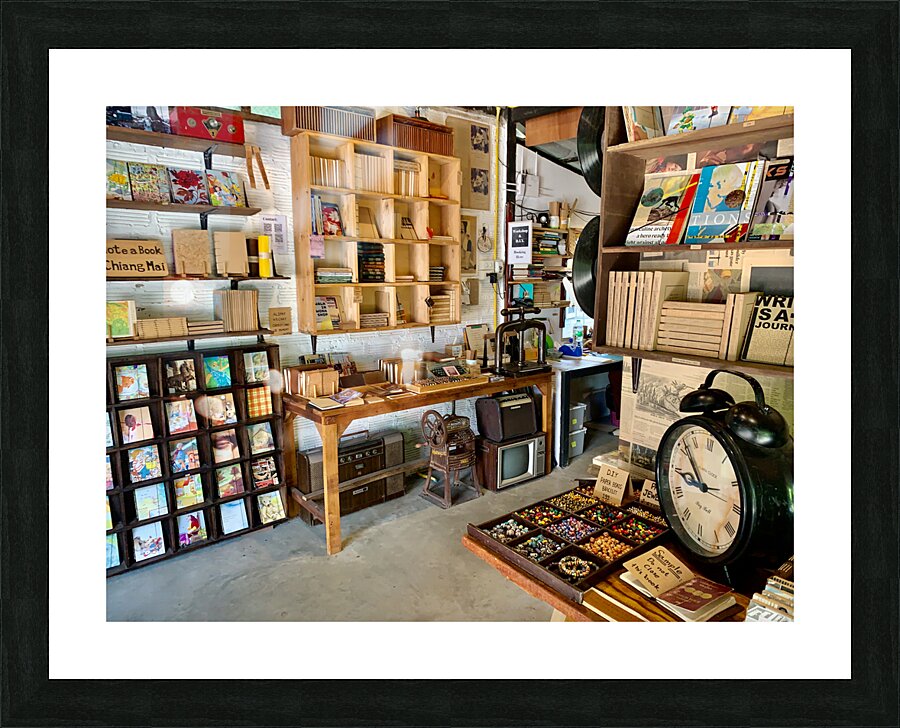 Nice Bookstore Picture Frame print
