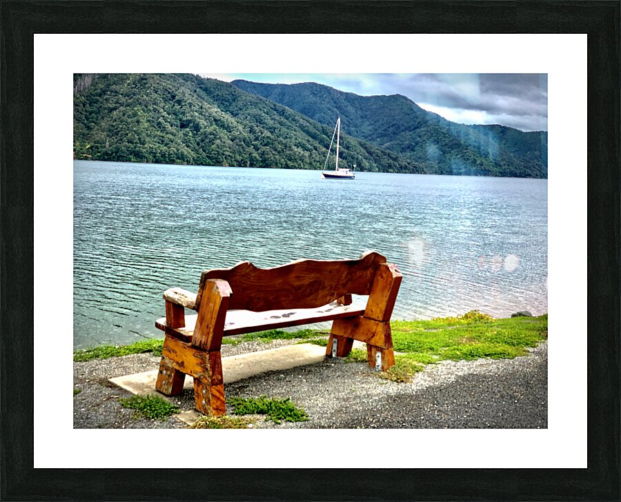 Sit by the Lake Picture Frame print