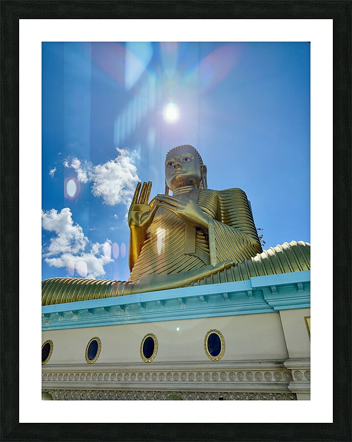 Sun Over Golden Buddha Picture Frame print