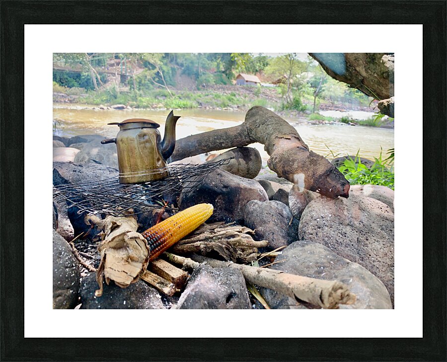 Corn and Tea on the Fire Picture Frame print
