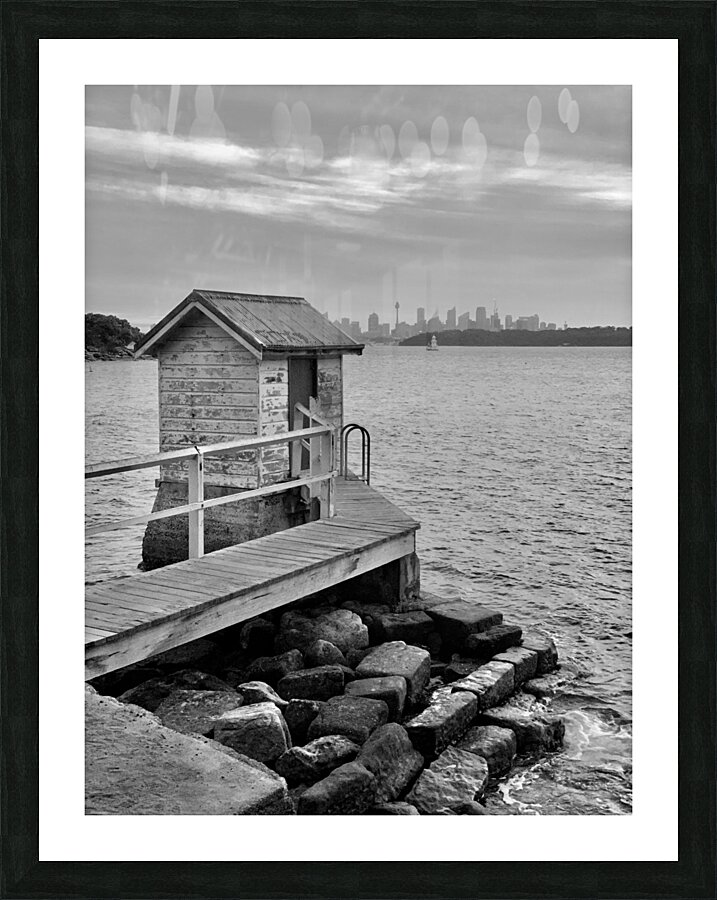 BW Shack on the Water Picture Frame print