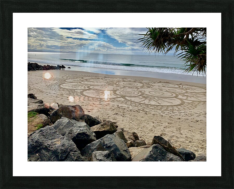 Art Design on the Beach Picture Frame print
