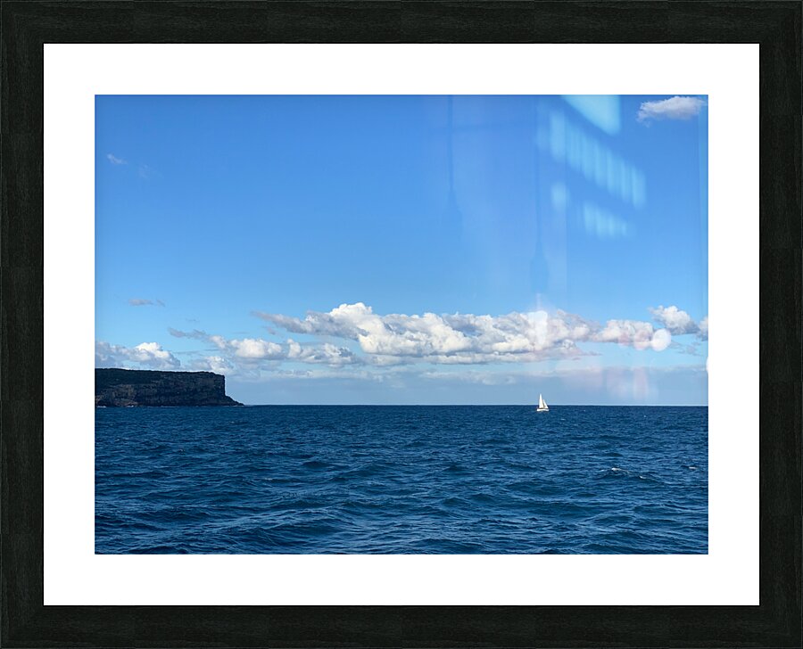 Lonely Sailing Picture Frame print