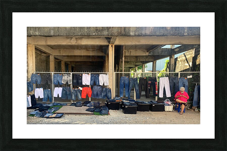 Jeans Street Shop Picture Frame print