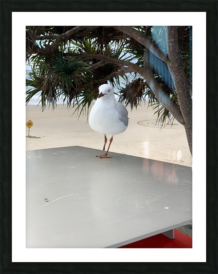 One Leg Balance Picture Frame print