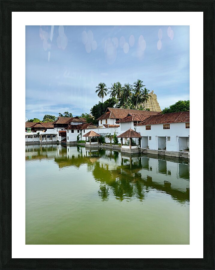 Reflections in Front of Sree Padmanabhaswamy Temple Picture Frame print
