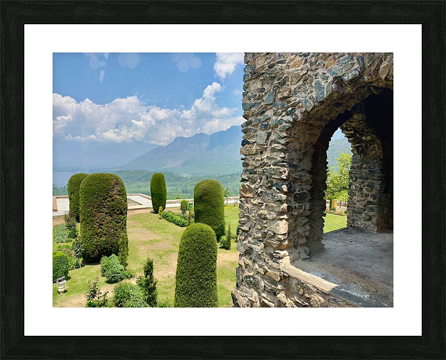 View from Pari Mahal Srinagar Picture Frame print