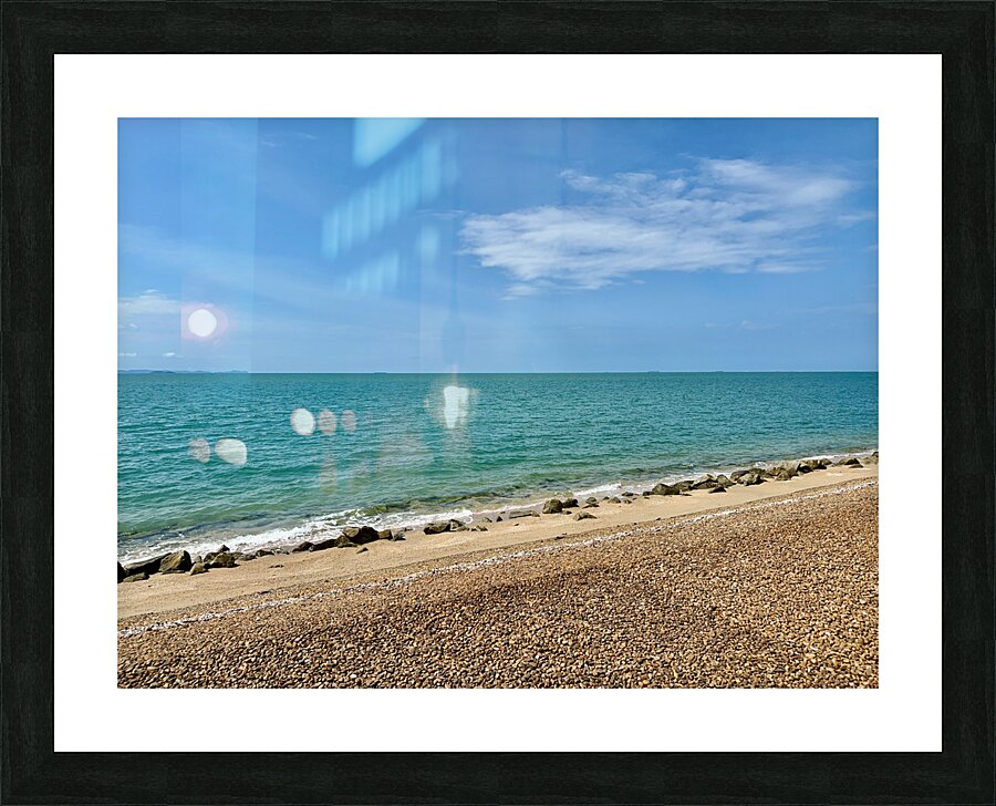 Triangles Beach Picture Frame print