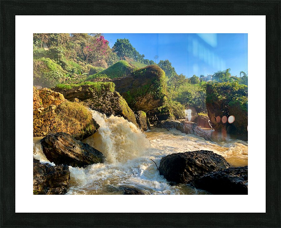 Elephant Waterfalls 2 Picture Frame print