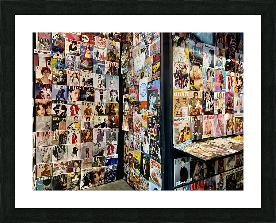 Magazine Walls Picture Frame print