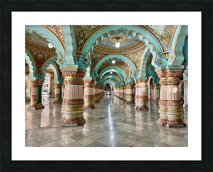 Mysore Palace Gallery Picture Frame print