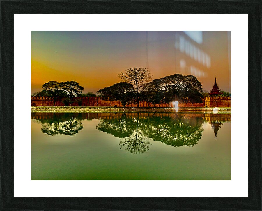 Reflections of Mandalay 3 Picture Frame print