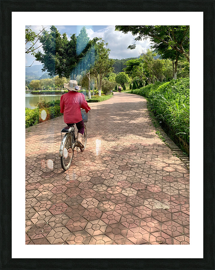 The Bike Path Picture Frame print
