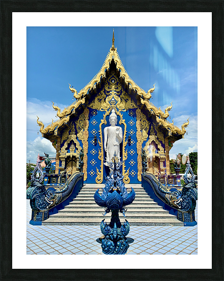 Wat Rong Suea Ten Blue Temple 2 Picture Frame print