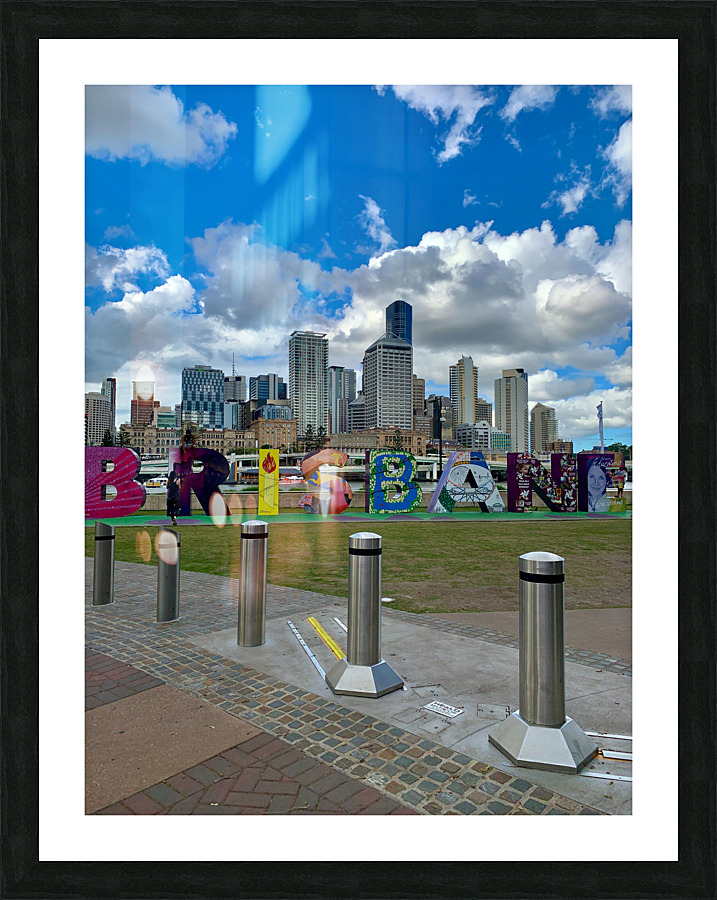 Brisbane Sign Picture Frame print