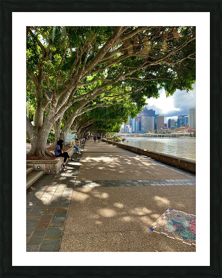Walking Around Brisbane Picture Frame print