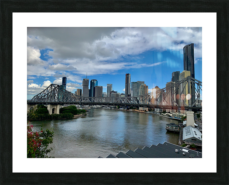 The Brisbane Bridge Picture Frame print