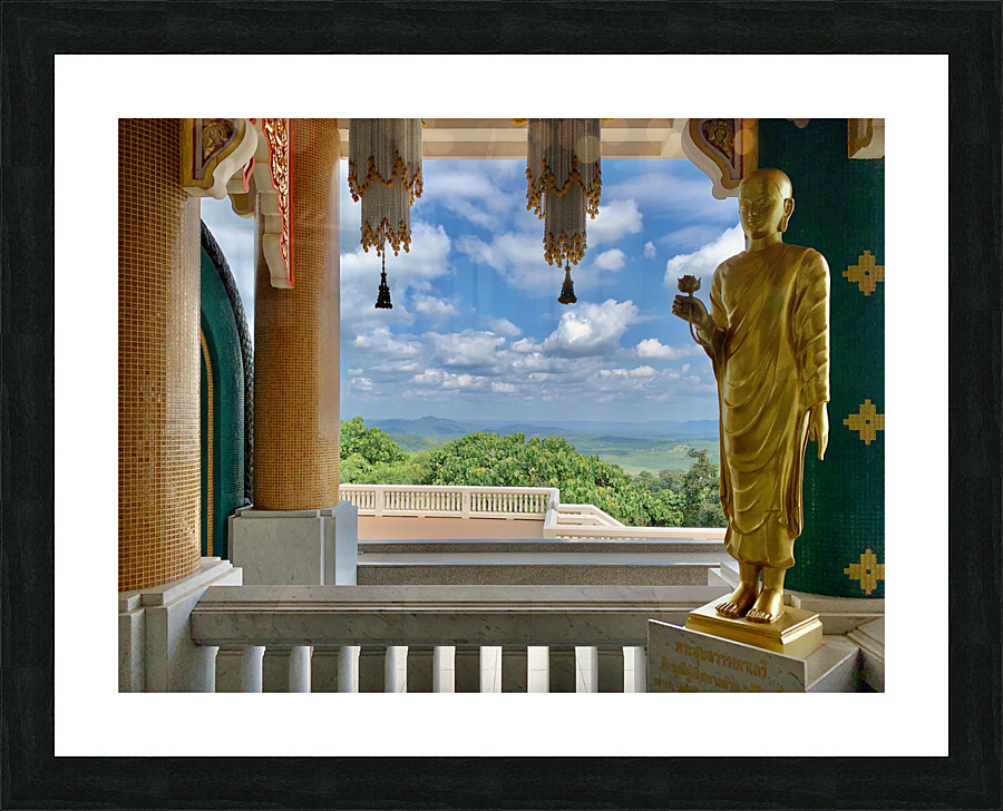 The stylish Wat Pa Phu Kon 5 Picture Frame print