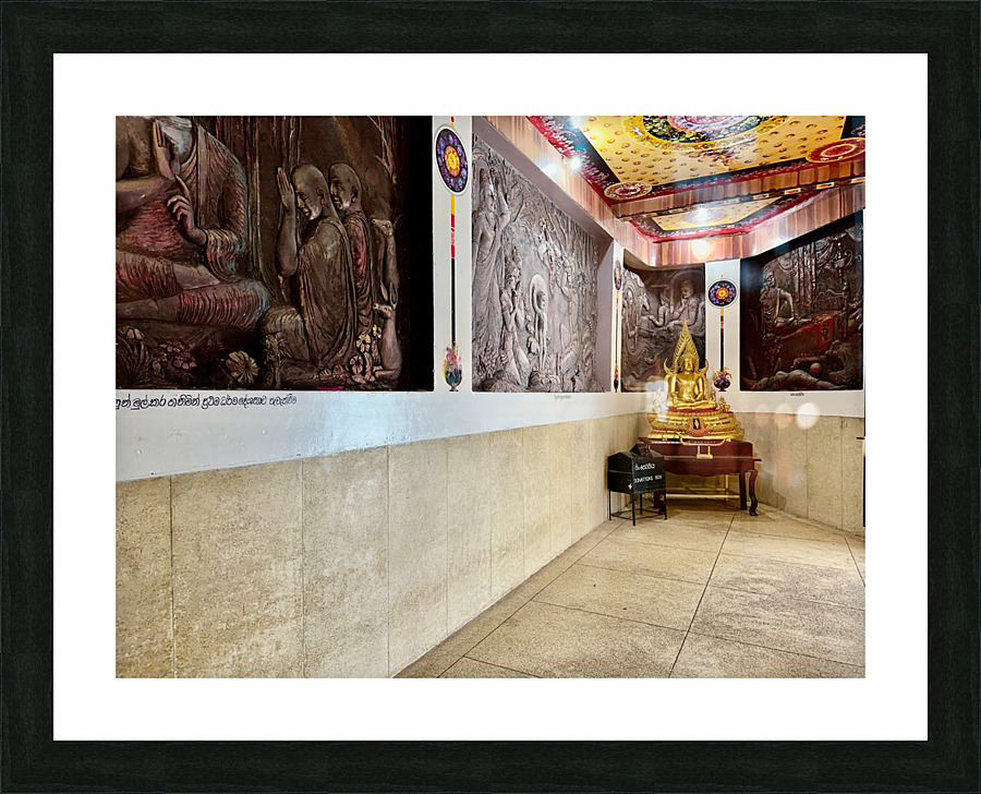 Buddha in the Corner Picture Frame print