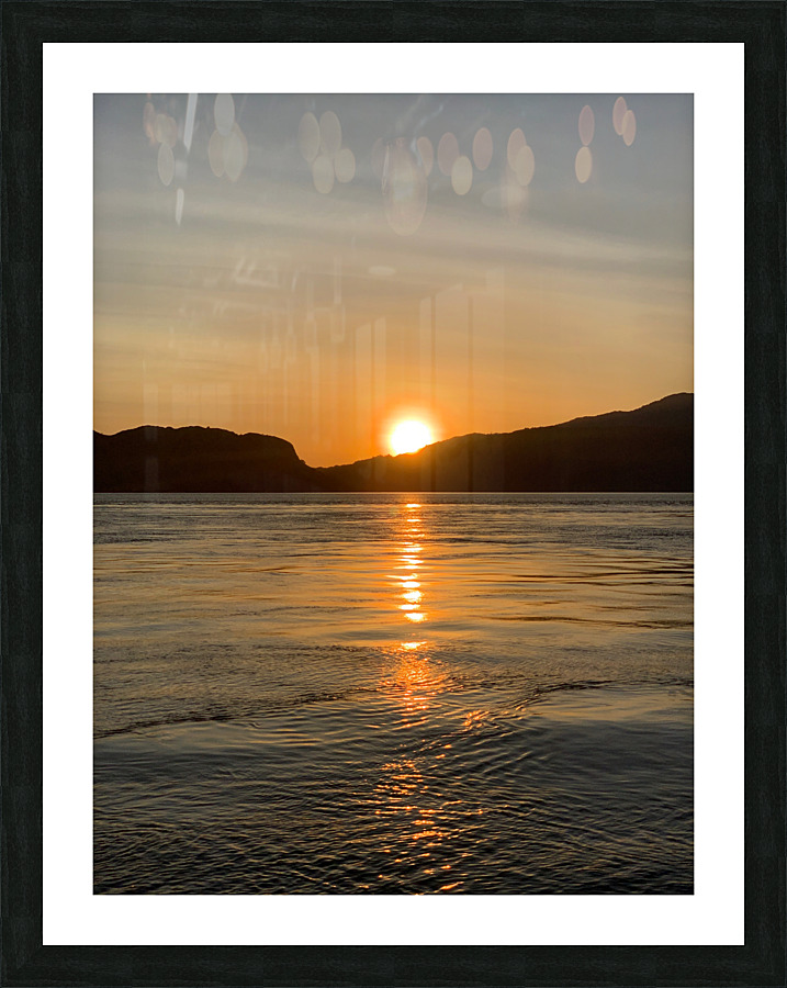 Checkmark Mountain Sunset Picture Frame print