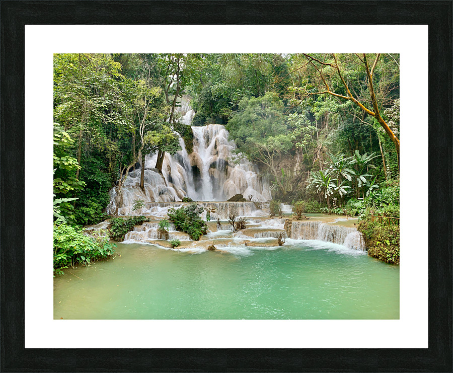 Kuang Si Waterfalls 2 Picture Frame print