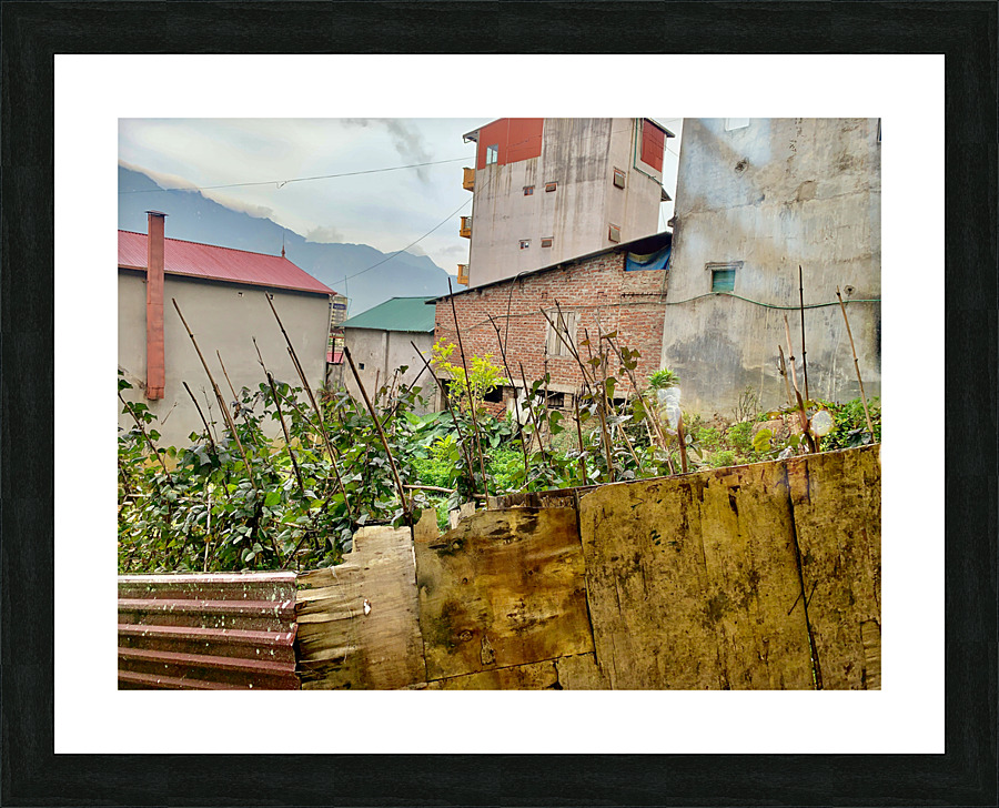 Homemade Fence Picture Frame print