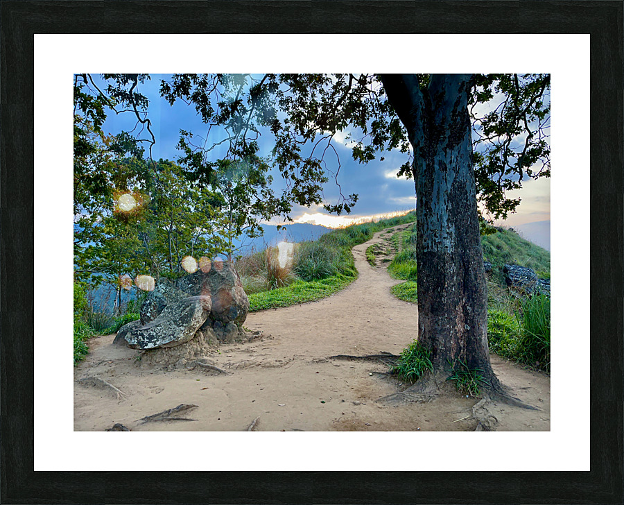 Mountain Path Picture Frame print