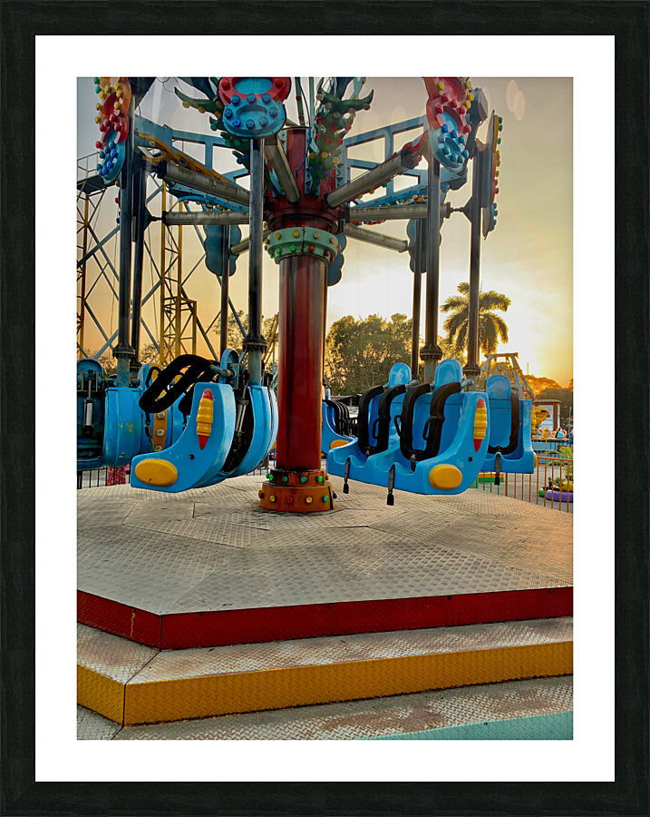 Rides at Sunset Picture Frame print