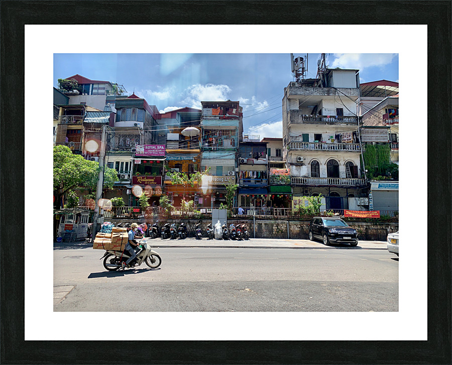 Quick Motorbike Delivery Picture Frame print