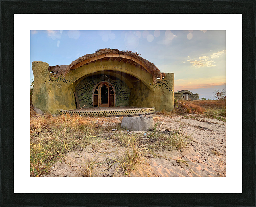 Special House on the Beach Picture Frame print