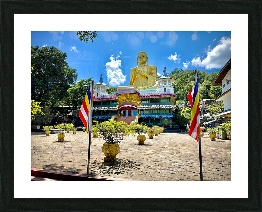 The Golden Buddha of Dambulla Picture Frame print