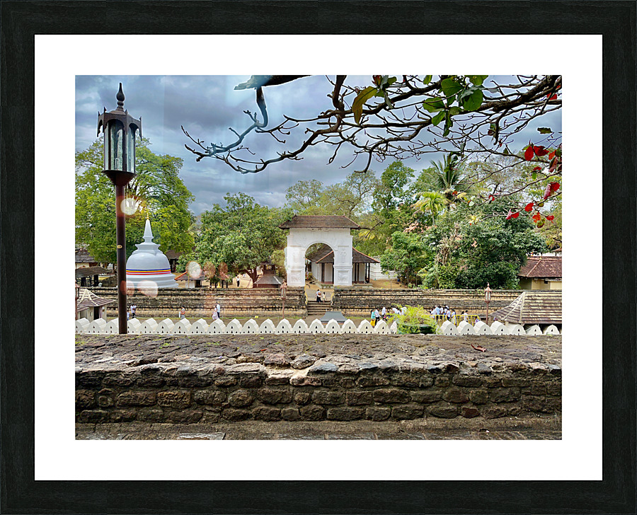 Temple Half Wall Picture Frame print