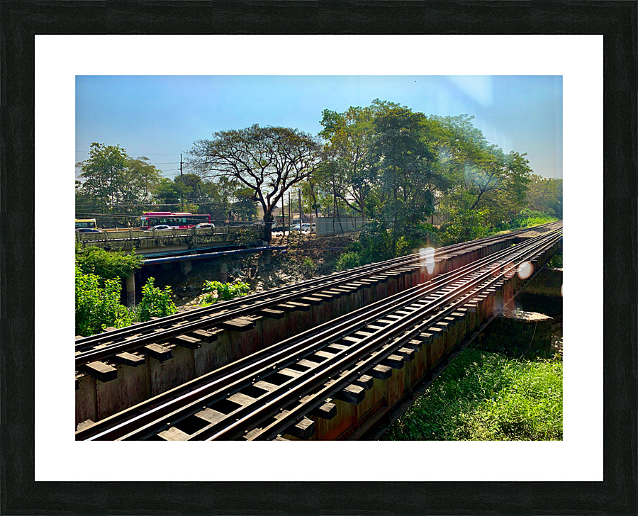 Train Bridge Picture Frame print