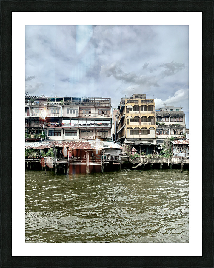Balconies on the Water 3 Picture Frame print