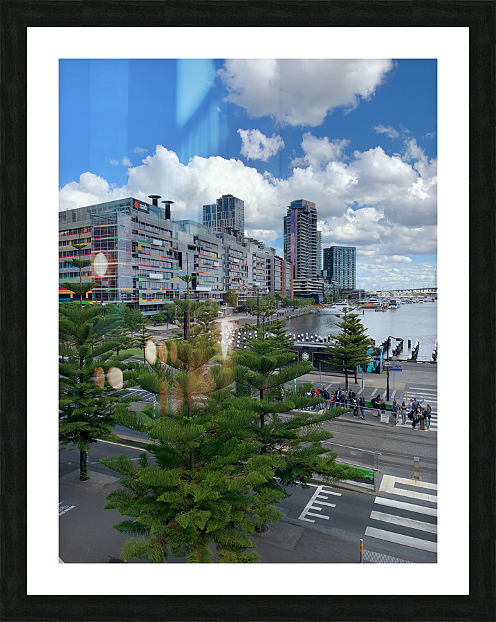 Victoria Harbour in Melbourne 2 Picture Frame print