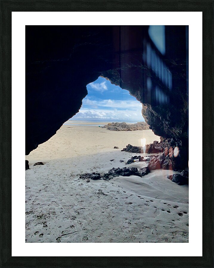 V Opening on the Sand Picture Frame print