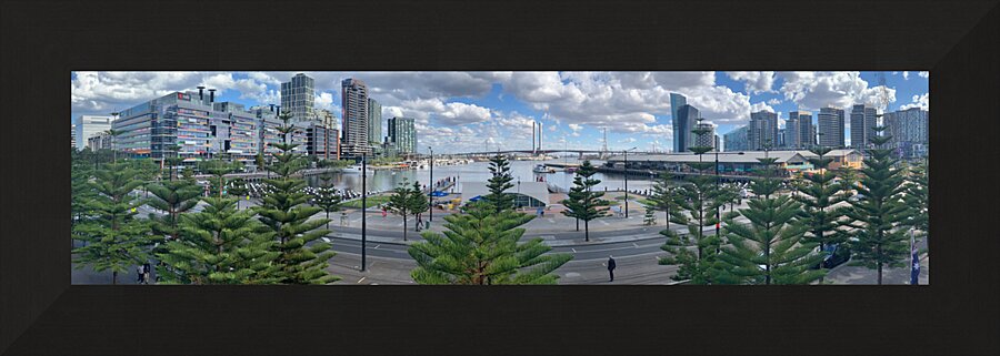 Victoria Harbour in Melbourne 3 Picture Frame print