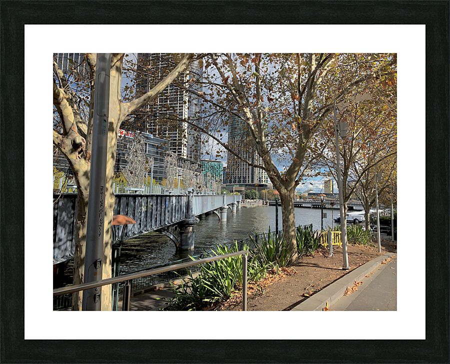 Yarra River in Melboune 3 Picture Frame print