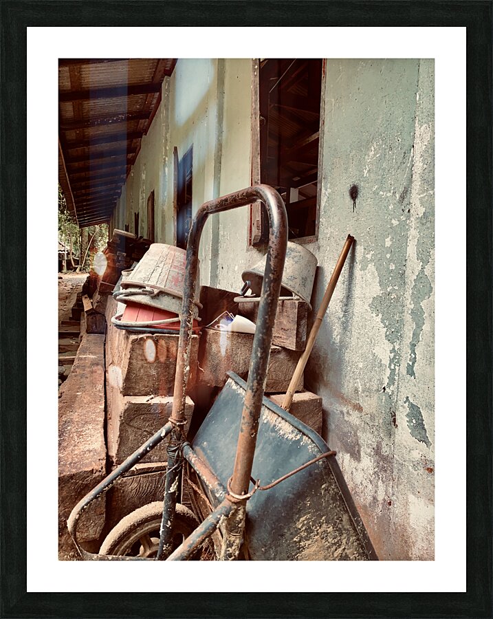 Gardening Tools Picture Frame print