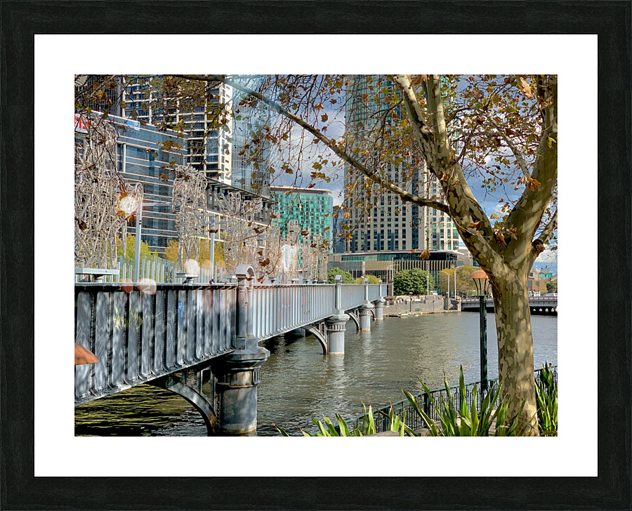 Around Yarra River in Melboune 4 Picture Frame print